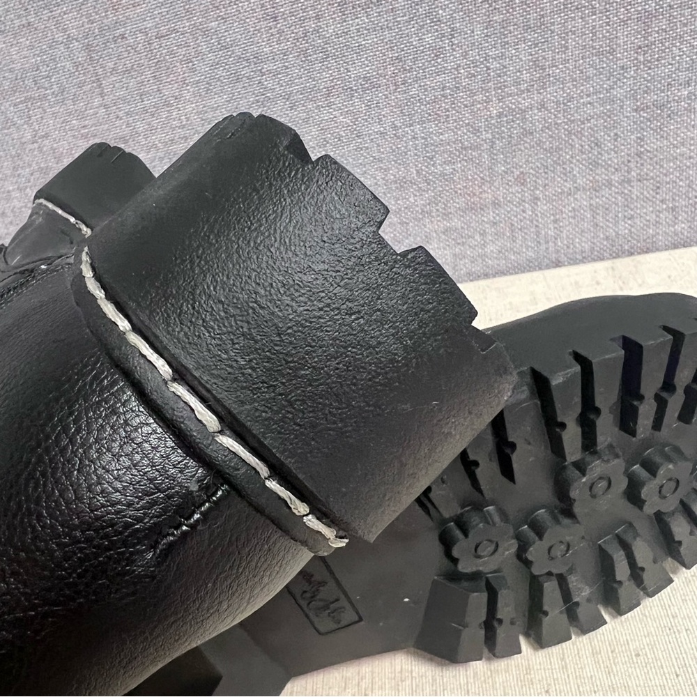 Sincerely Jules Harley Combat Boots Black Platform Lace Up Zip Sz 7.5 NWT - Picture 7 of 9